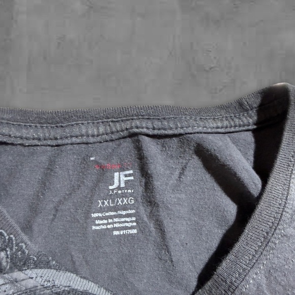 Vintage Y2k Style Tshirt Distressed Grunge Design JF Size XXL - Picture 4 of 6